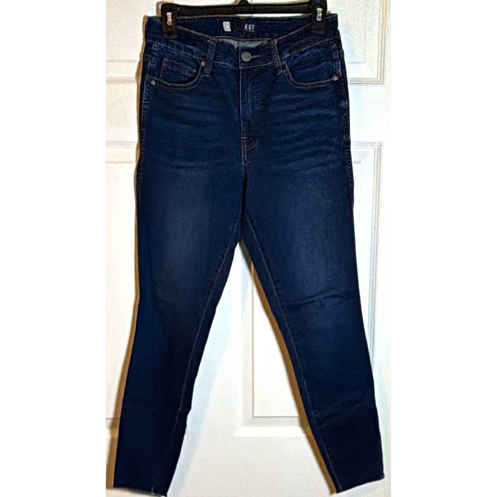 KUT from the Kloth Women's Connie Fab Ab Ankle Skinny Size 8 Dark Wash